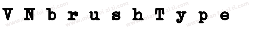 VNbrushType Bold Italic字体转换